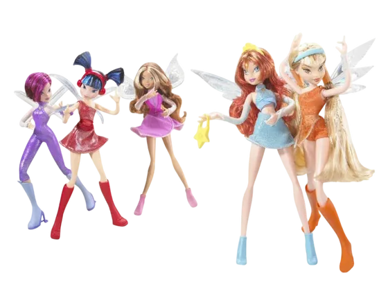 Les poupées Winx Club de Mattel, une poupée par fée